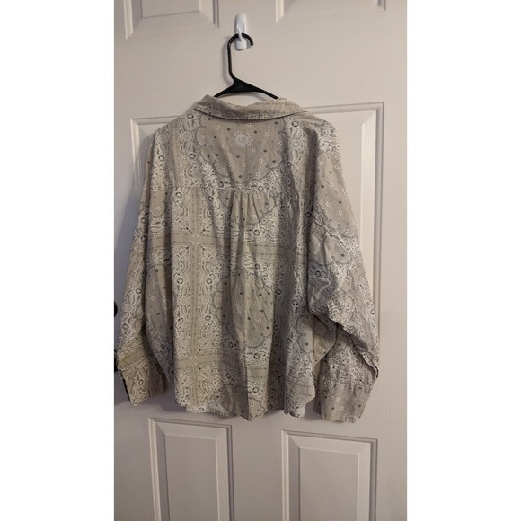 Anthropologie Beige Patterned Blouse - Picture 4 of 10